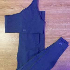 SET activewear bra and leggings set cloud color xs